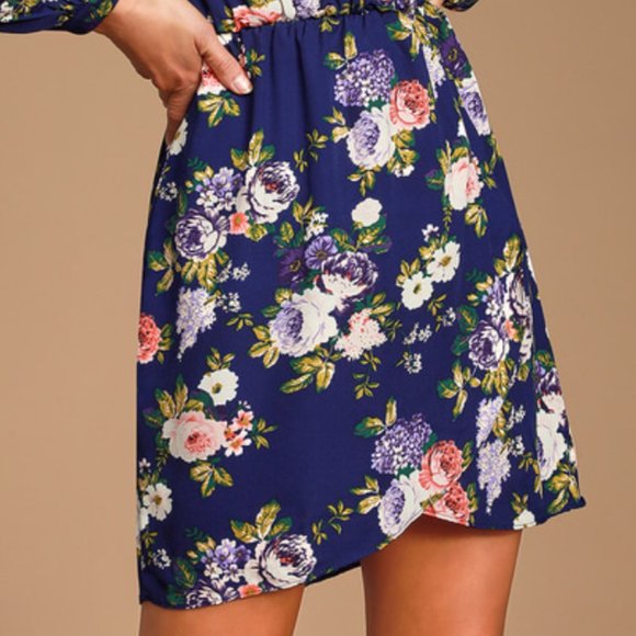 Lulus Honey Punch That's a Wrap Floral Dress XS - Picture 3 of 14